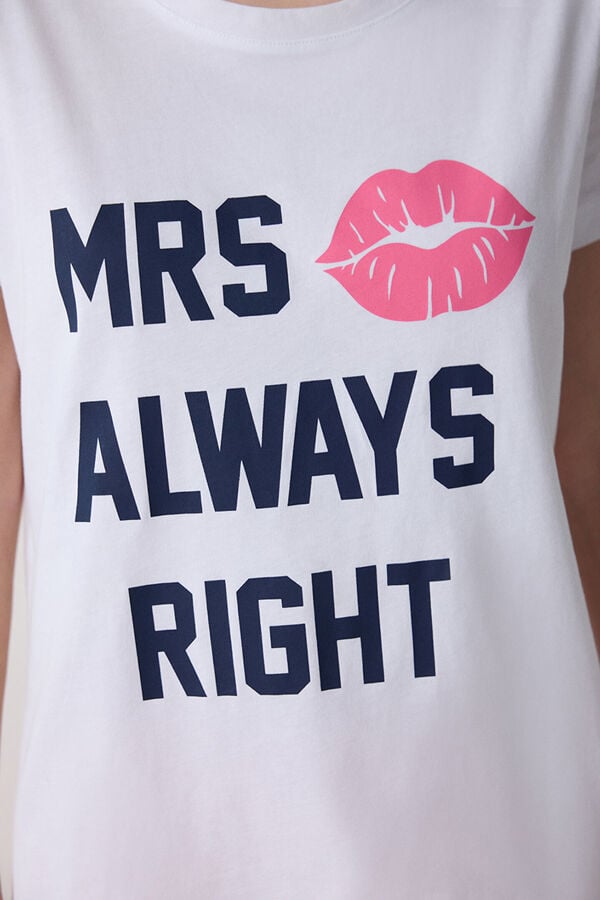 Penti Conjunto de pijama pijama comprido riscas branco