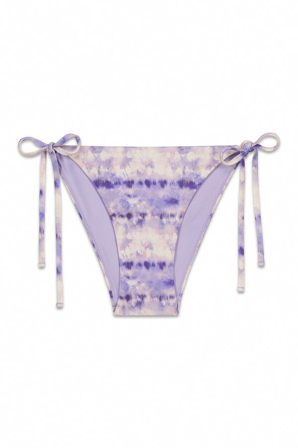 Women'secret Cueca de biqu&iacute;ni cl&aacute;ssica estampada tie dye azul azul