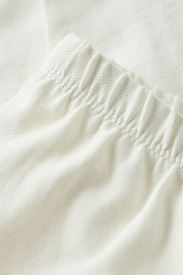 Name it Legging con algod&oacute;n org&aacute;nico liso blanco