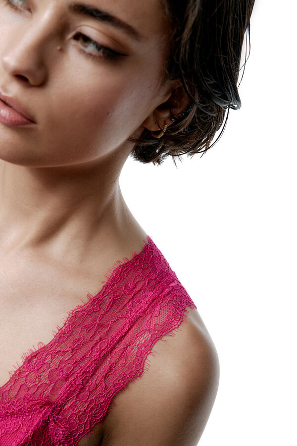 Black Limba Sutiã halter de renda Dulcet rosa