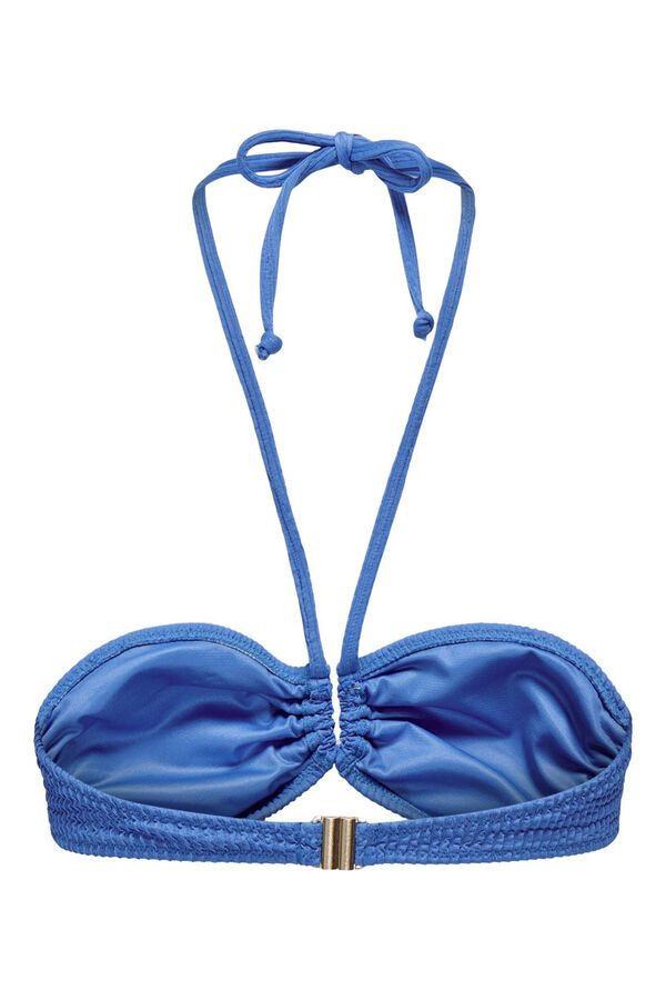 Only Top de bikini bandeau turquesa