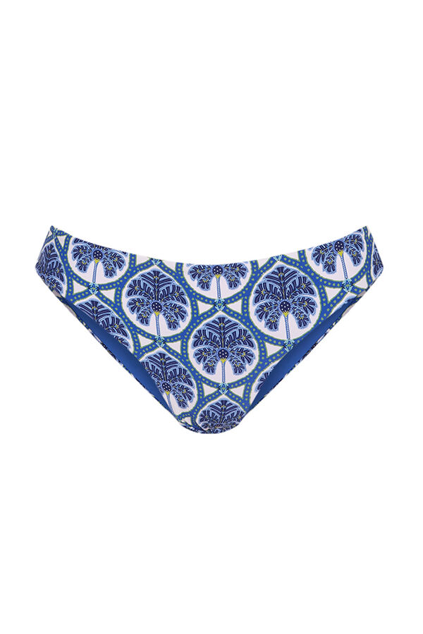 Women'secret Cueca biquíni clássica reversível azul