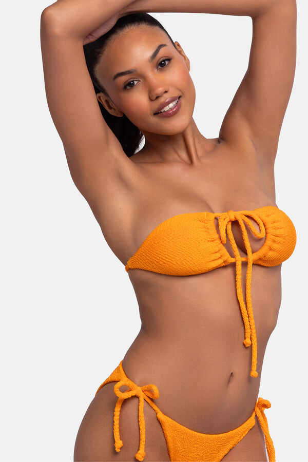 Dorina Top de bikini triangular naranja coral