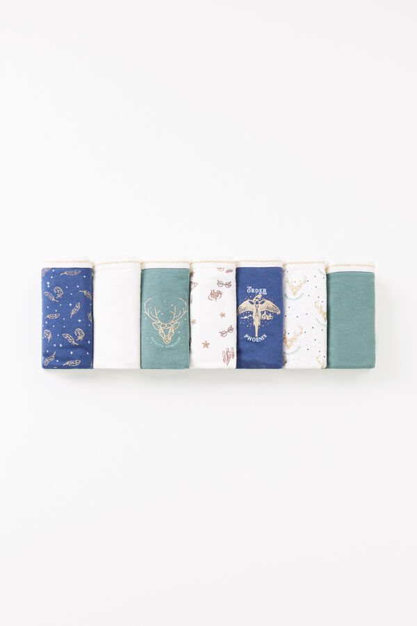 Women'secret Pack 7 bragas cl&aacute;sicas algod&oacute;n Harry Potter estampado