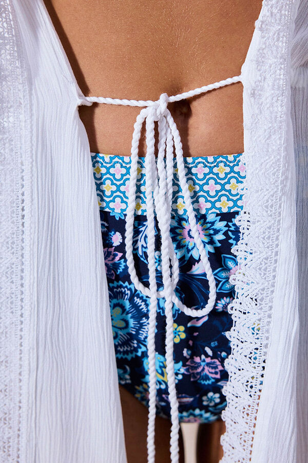 Penti Vestido quimono branco branco