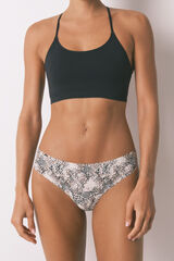 Women'secret Braga brasile&ntilde;a clean cut animal print gris