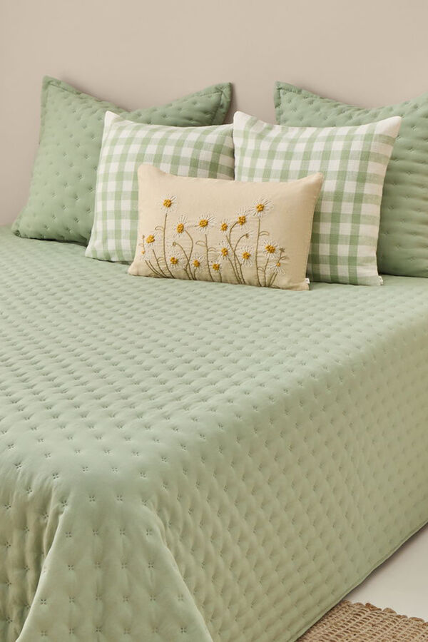 Textura Edred&oacute;n liso reversible kaki