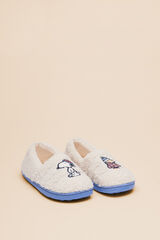 Women'secret Zapatillas casa pelo Snoopy marfil