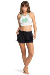 Roxy Short con cintura el&aacute;stica para Mujer - Surf Stoked  negro