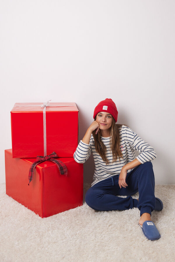 Women'secret Gorro tipo beanie rojo rojo