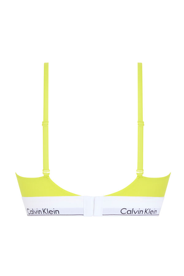 Calvin Klein Sutiã triangular com logo verde Calvin Klein verde