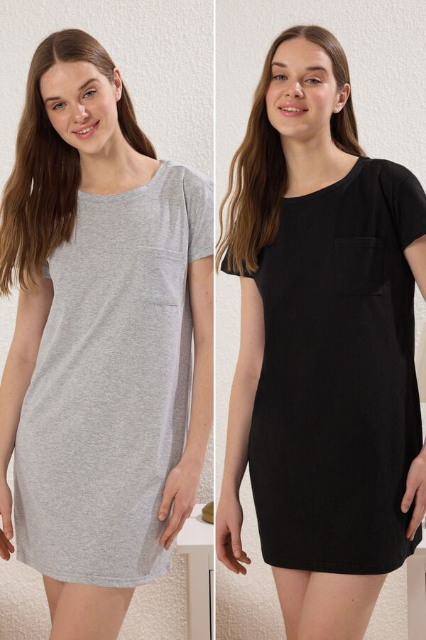 Trendyol Camis&oacute;n mini algod&oacute;n negro
