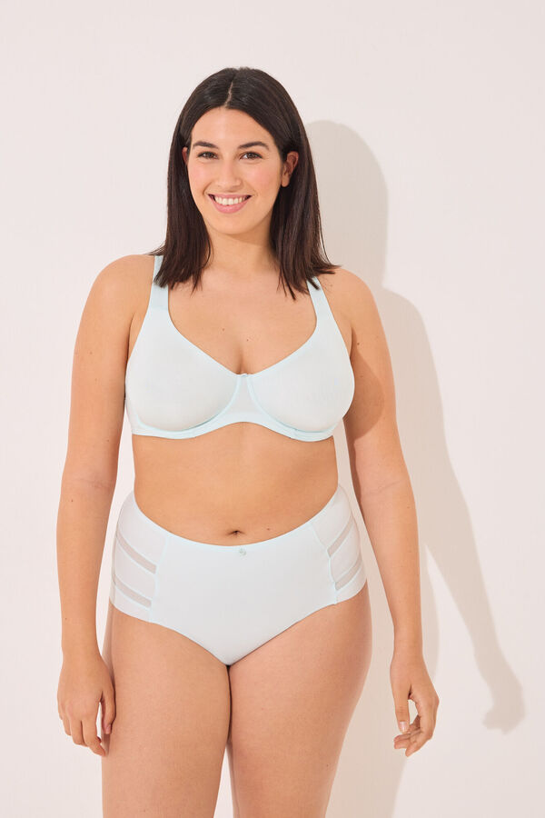 Women'secret Soutien de microfibra azul PRETTY clássico azul