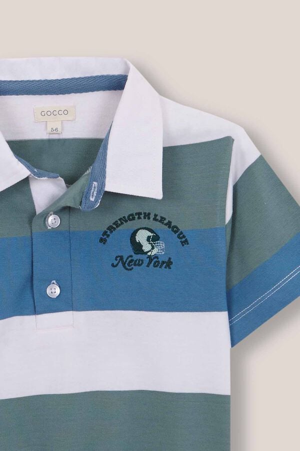 Gocco Polo rayas blanco blanco