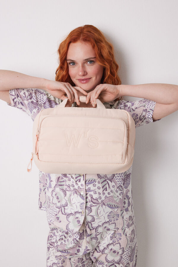 Women'secret Neceser grande acolchado rosa rosa