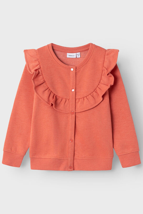 Name it Sudadera ni&ntilde;a con detalle    naranja