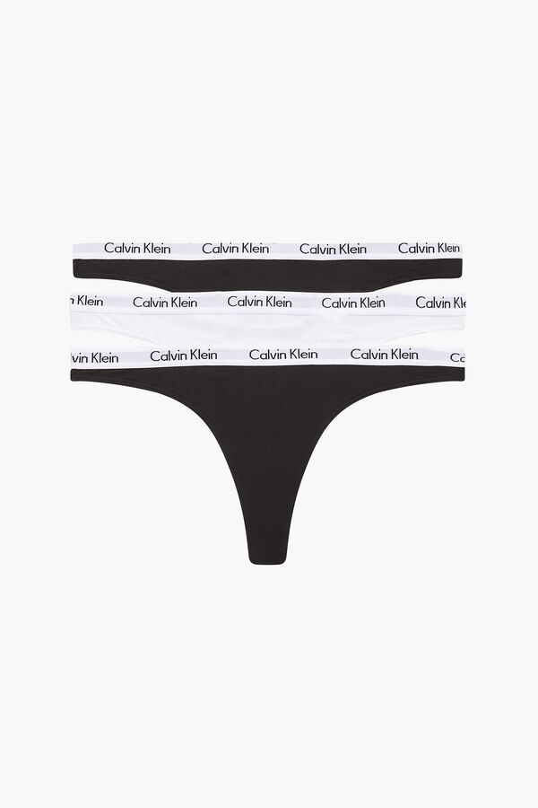 Calvin Klein Tangas de algodón con cinturilla de Calvin Klein estampado