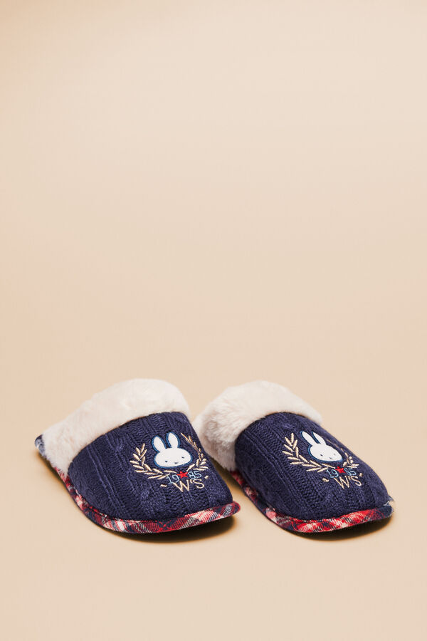 Women'secret Zapatillas casa pelo Miffy azul