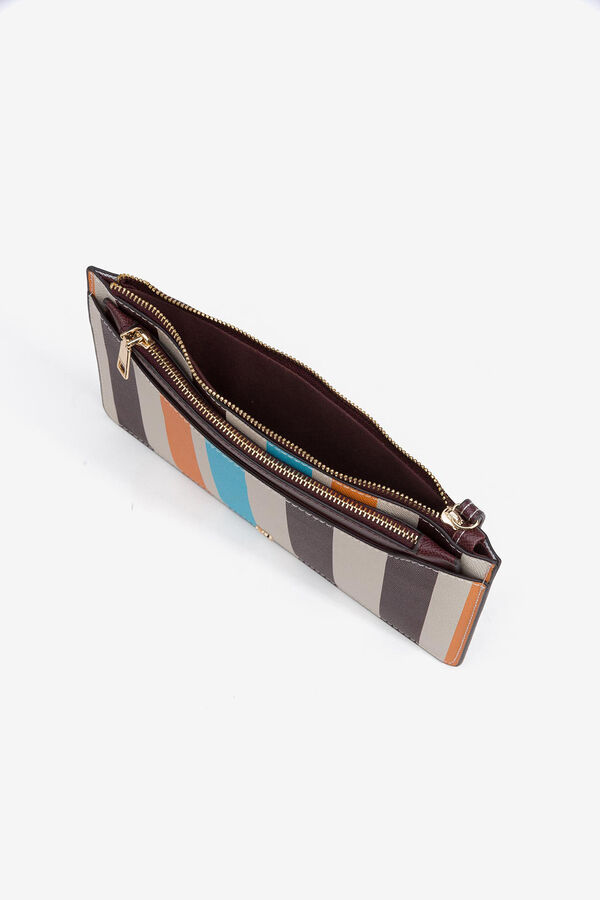 Vilanova Tarjetero Multiusos con Estampado de Rayas estampado