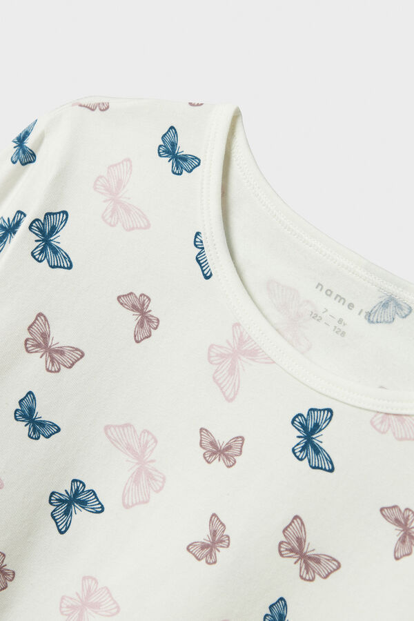 Name it Conjunto pijama ni&ntilde;a mariposas blanco