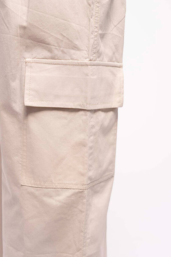 Ohma! Calças pré-mamã parachute bege