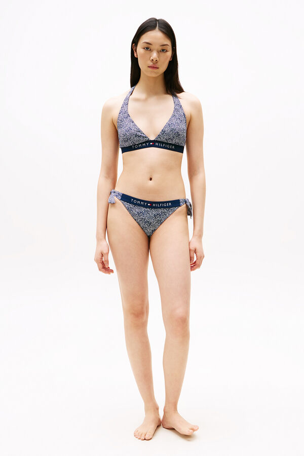 Tommy Hilfiger Top de bikini halter azul