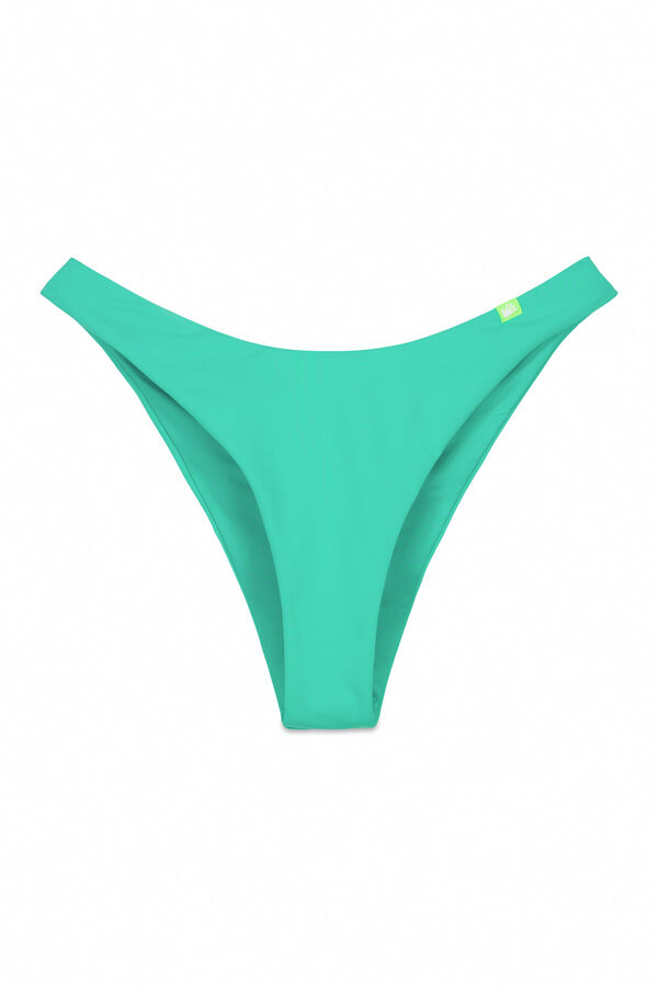 HI&BYE Braga bikini brasileña frunce verde verde