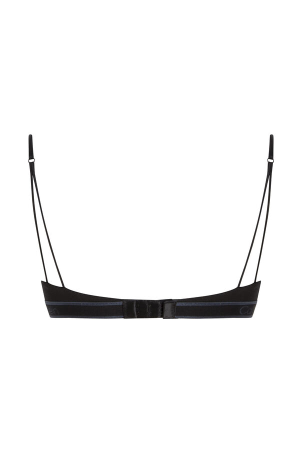 Calvin Klein Suti&atilde; com enchimento com logo CK preto
