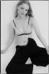 HI&BYE Soutien triangular mesh brilho e preto preto