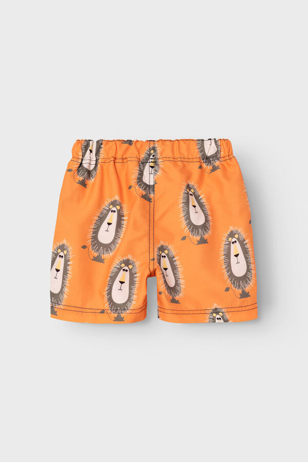 Name it Fato de banho para menino estampado le&atilde;o vermelho