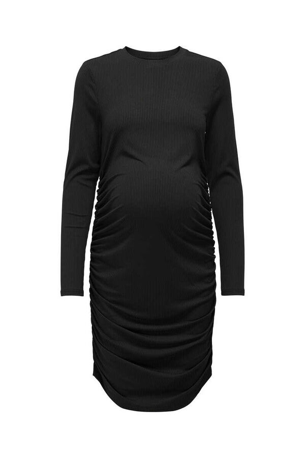 Womensecret Vestido midi maternity franzido preto