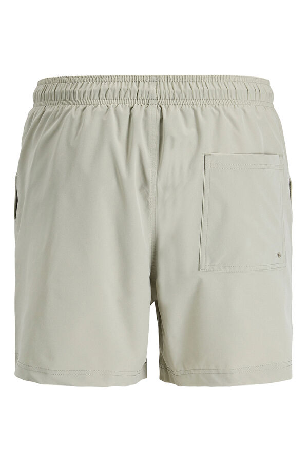 Jack & Jones Ba&ntilde;ador b&aacute;sico liso logo bordado verde
