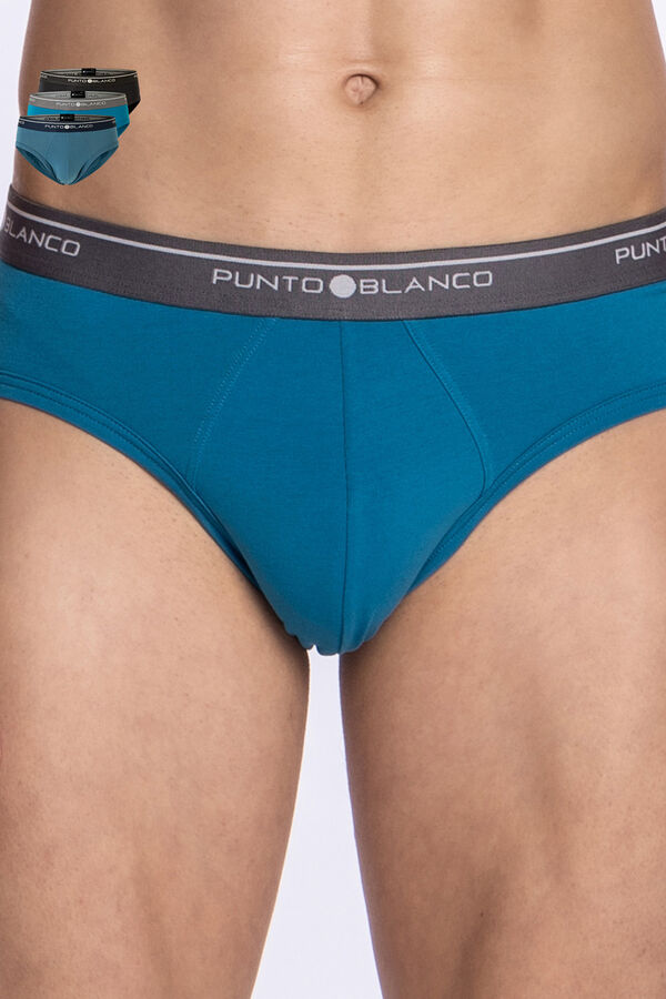 Punto Blanco Pack de 3 cuecas de algod&atilde;o estampado