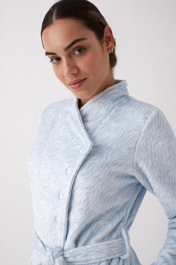 Promise Bata midi sedalina con cintunr&oacute;n azul