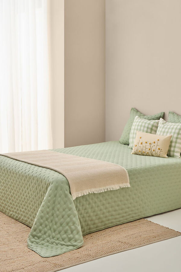 Textura Edred&oacute;n liso reversible kaki