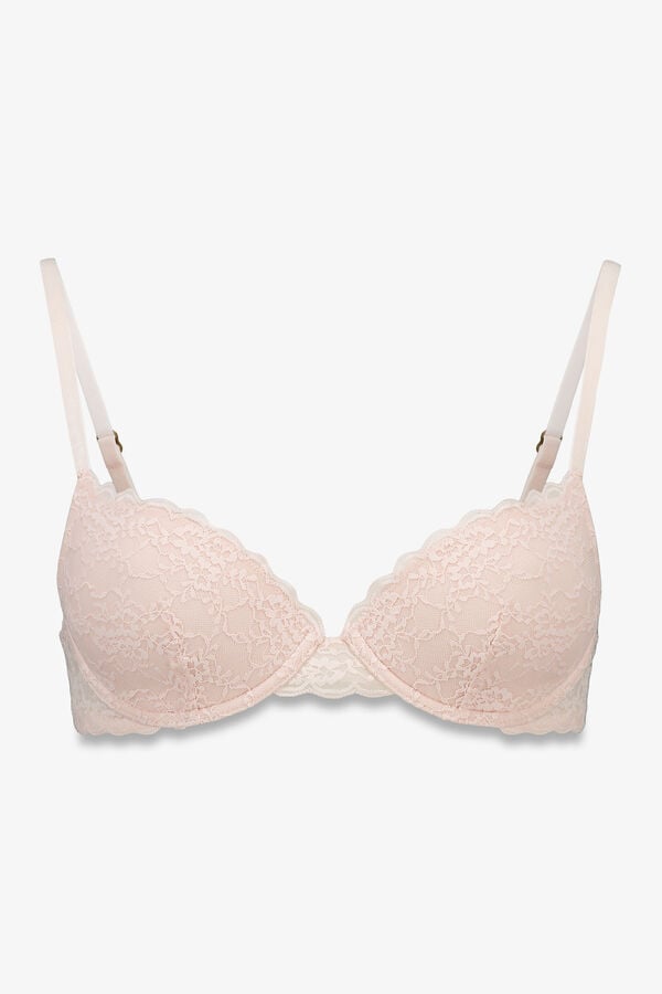 Women'secret Soutien BEAUTIFUL ENCHIMENTO com renda rosa rosa