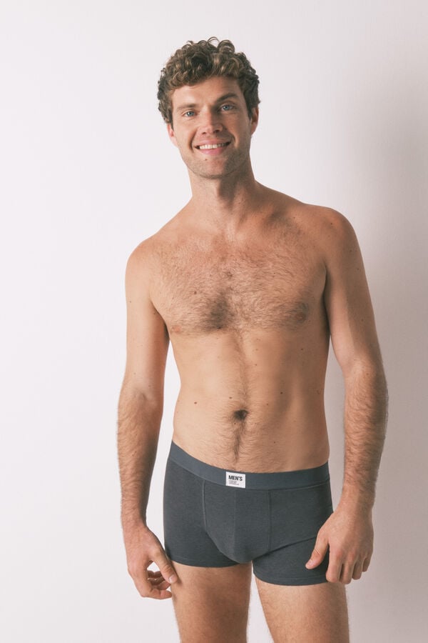 Women'secret Pacote com 2 boxers verdes lisos verde