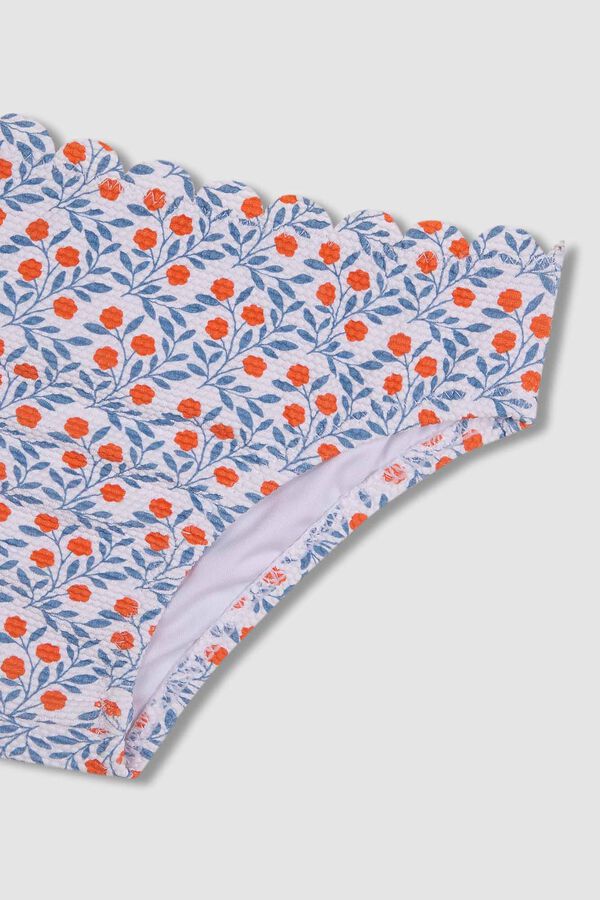 Gocco Braguita estampado ramas flor blanco blanco