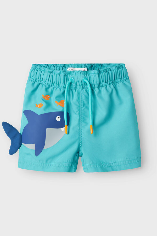 Name it Ba&ntilde;ador ni&ntilde;o con print movible turquesa