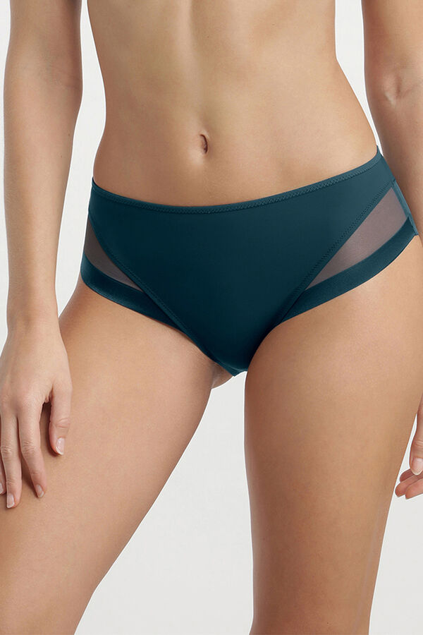 DIM Braga de microfibra y tul verde