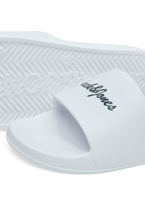 Jack & Jones Chanclas pala de hombre logo blanco