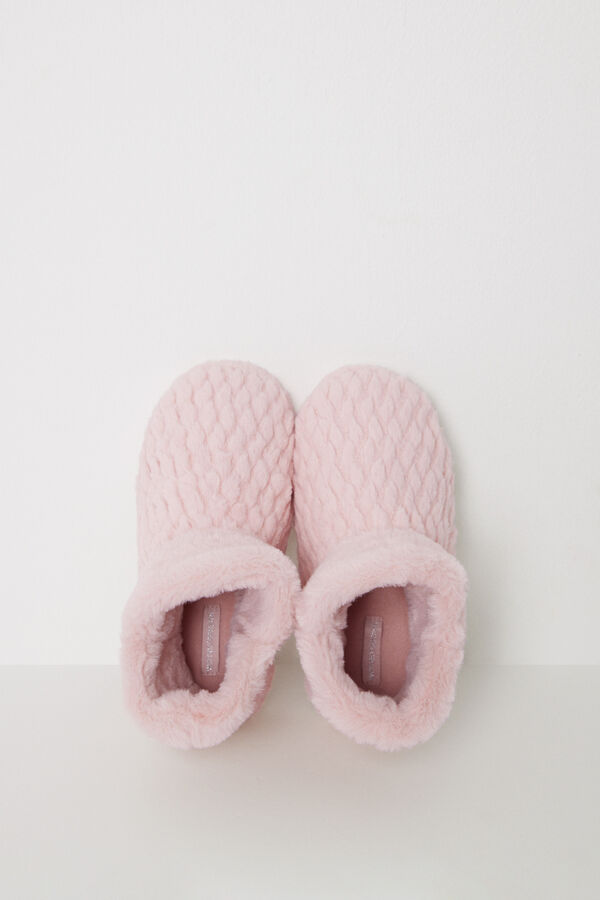 Women'secret Zapatillas casa bota La Vecina Rubia rosa