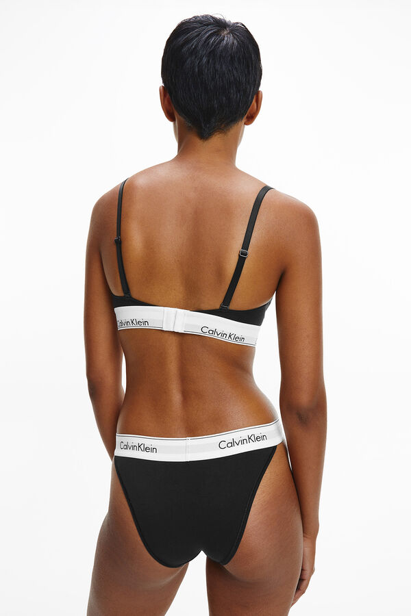 Calvin Klein Top de algodão Modern Cotton com cós da Calvin Klein preto