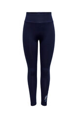 Only Play Legging de algod&atilde;o com corte alta azul