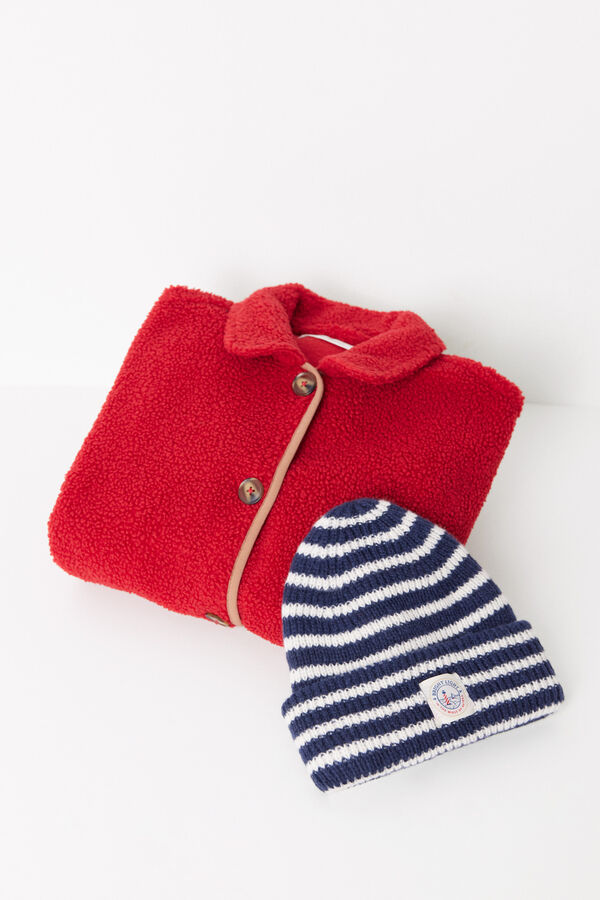 Women'secret Gorro riscas marinho azul