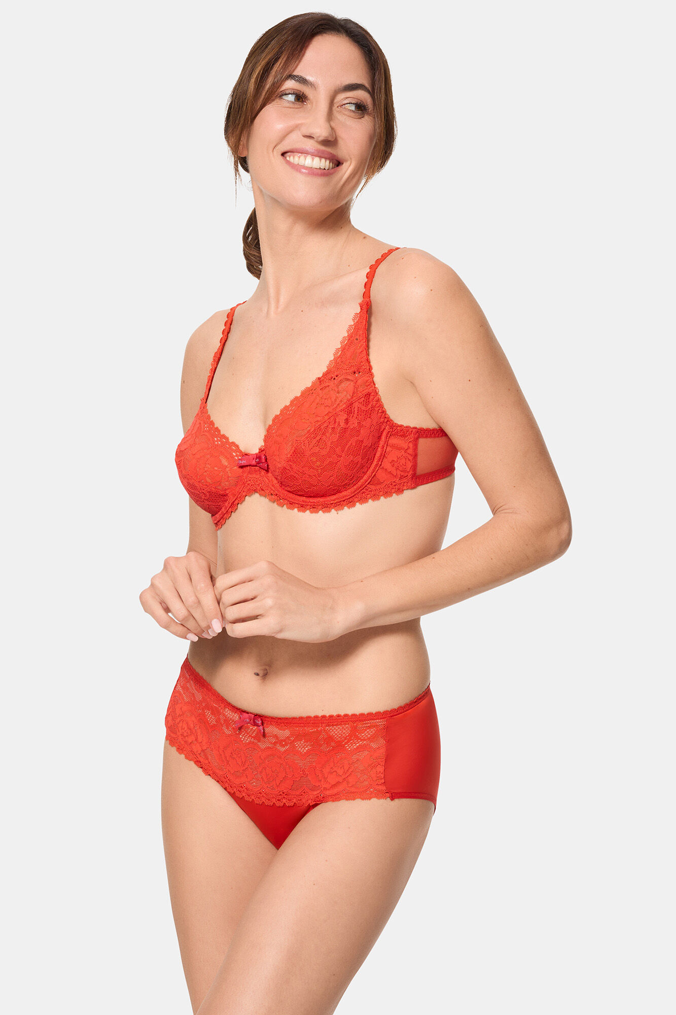 Playtex Braga midi de encaje y microfibra