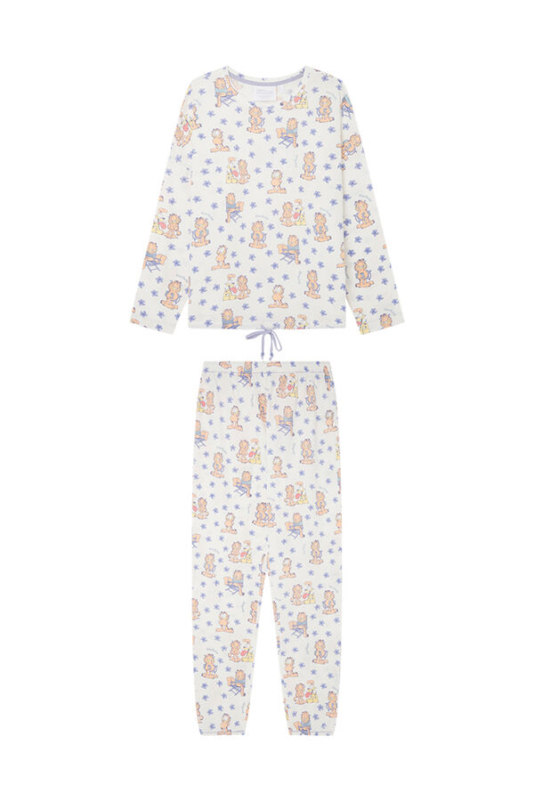 Women'secret Pijama 100% algod&atilde;o Garfield bege