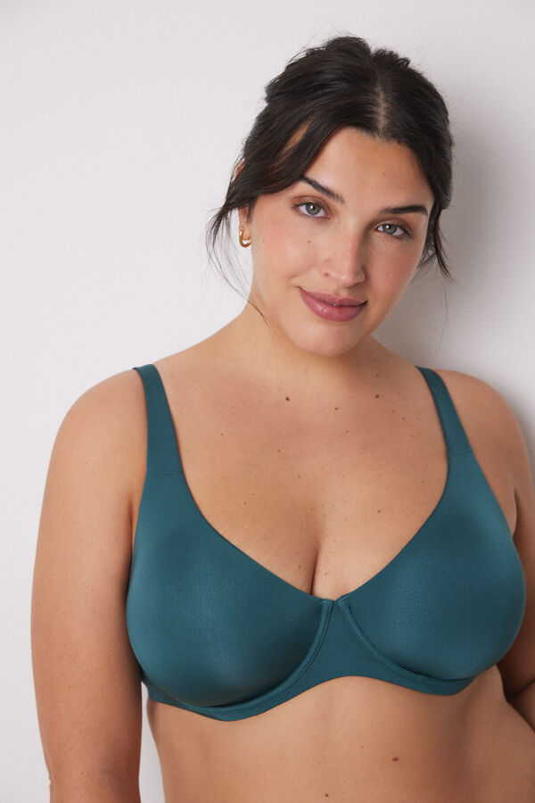 Women'secret Suti&atilde; de microfibra verde PRETTY cl&aacute;ssico verde