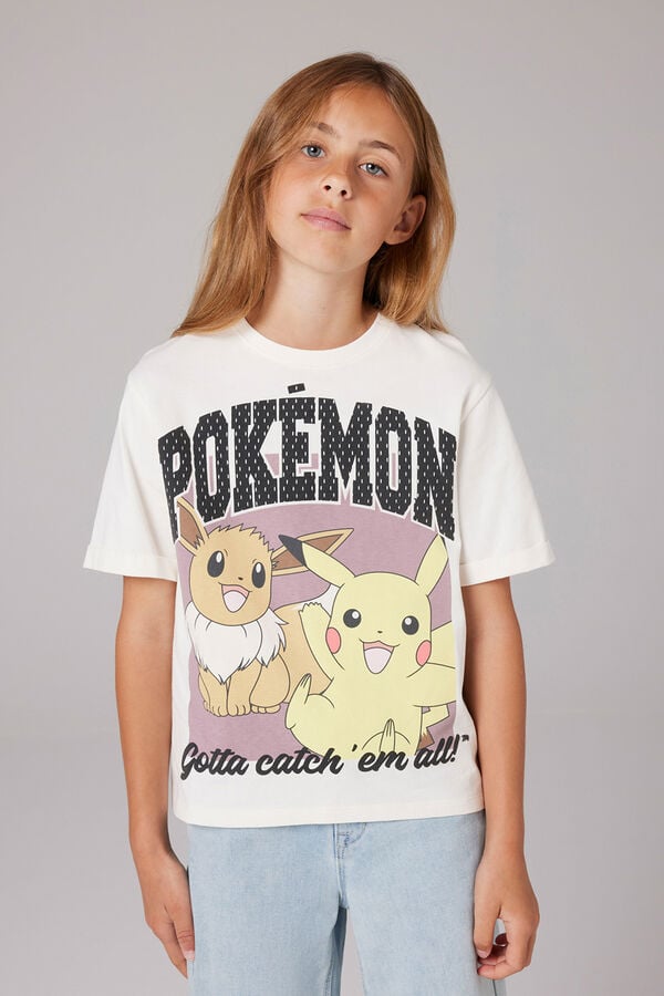 Name it Camiseta de Pokemon de ni&ntilde;a blanco