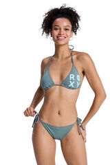 Roxy Conjunto bikini triangular liso verde